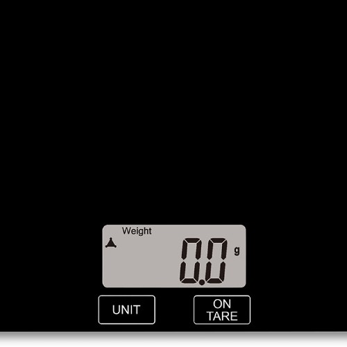 KITCHEN SCALE LIFE ACCURACY (221-0181) 5Kg BLACK GLASS